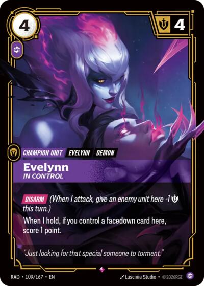 Radiance - 109/167 Evelynn, In Control Rare