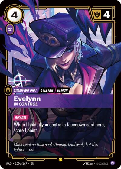 Radiance - 109a/167 Evelynn, In Control (Alternate Art) Showcase