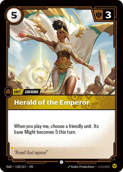 Radiance - 118/167 Herald of the Emperor Common