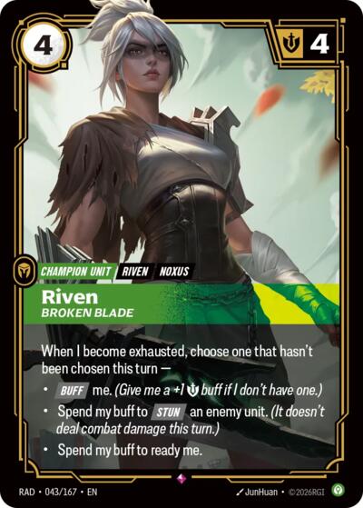 Radiance - 043/167 Riven, Broken Blade Rare
