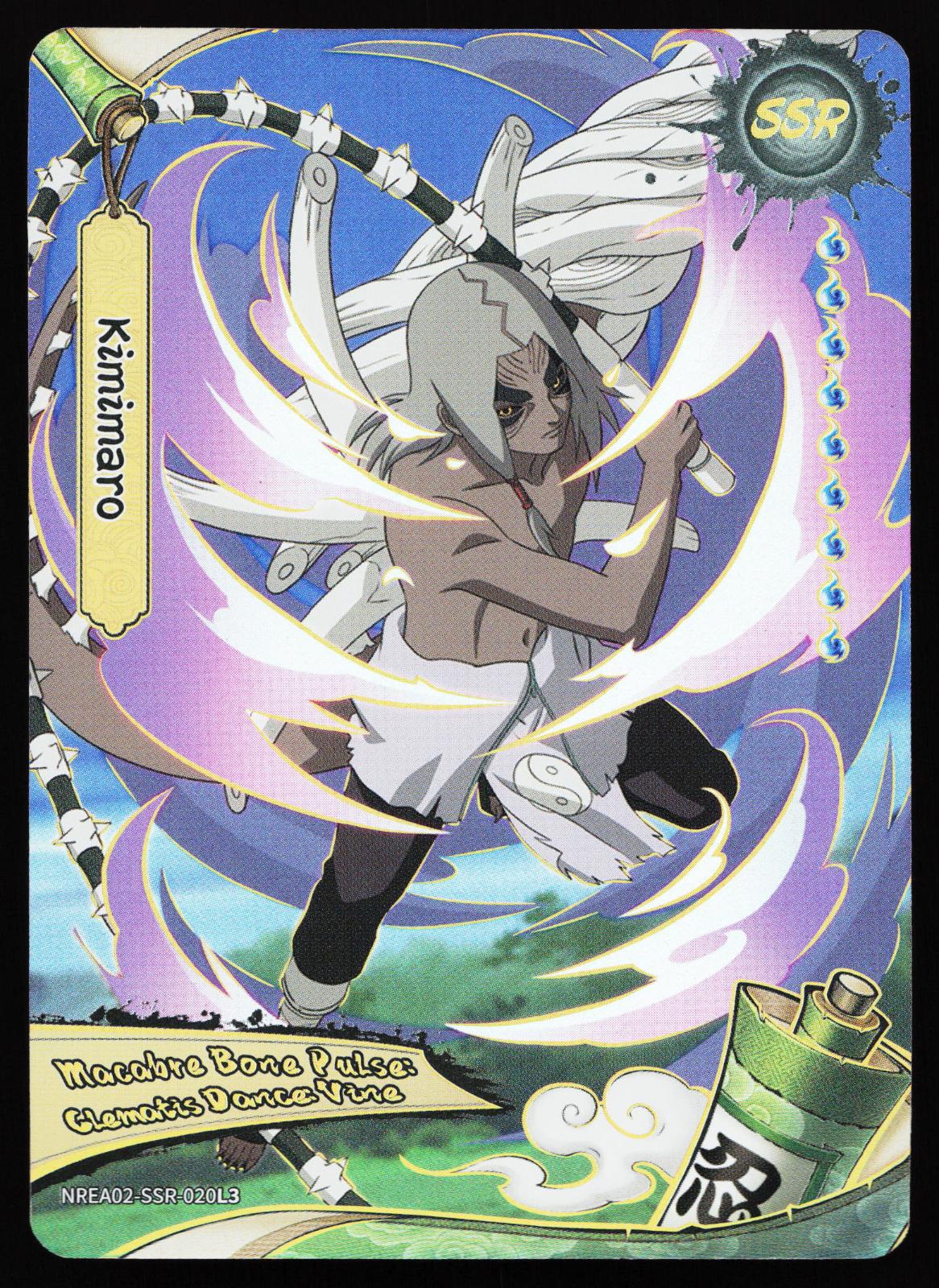 Naruto Kayou Earth Scrolls Series 2 Kimimaro NREA02-SSR-020L3 Super Secret Rare