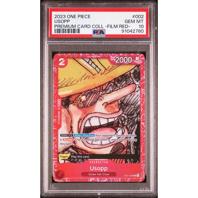 2023 One Piece Premium Card Collection -FILM RED- #002 Usopp PSA 10