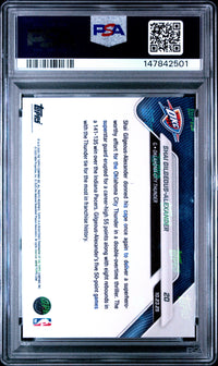 2025 TOPPS NOW #20 S. GILGEOUS-ALEXANDER GREEN FOIL PSA 10