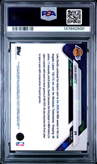 2025 TOPPS NOW #24 LUKA DONCIC GREEN FOIL PSA 10