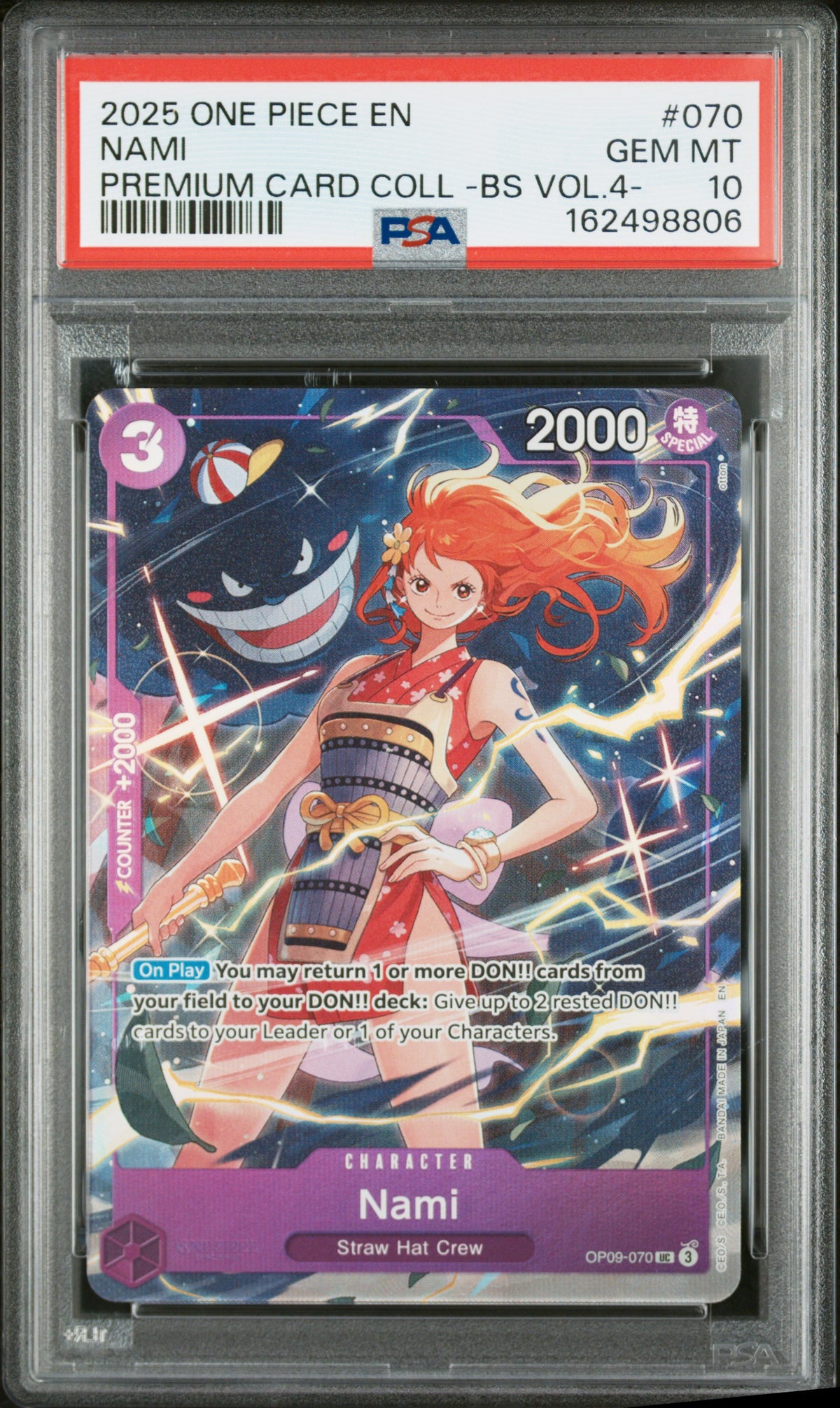2025 ONE PIECE NAMI 070 PSA 10