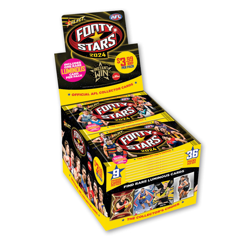 2024 Select AFL Footy Stars Booster Box (36 Packs)