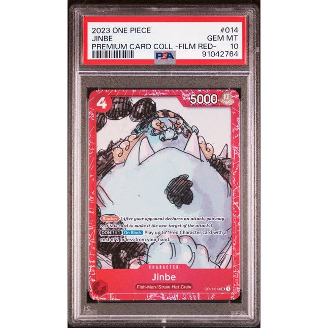 2023 One Piece Premium Card Collection -FILM RED- #014 Jinbe PSA 10 (GEM-MINT)