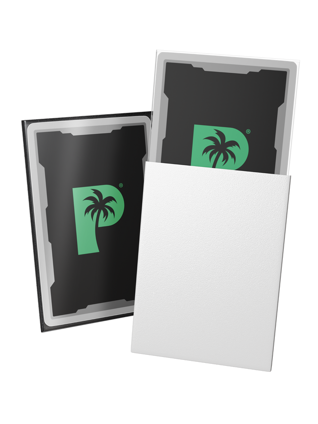Palms Off Gaming - Blackout Deck Sleeves - Standard Size (100pc) - White - Matte