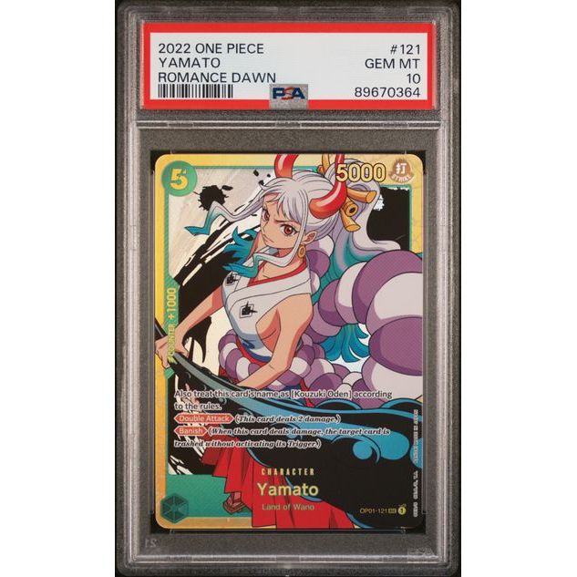 2022 One Piece Romance Dawn #121 Yamato PSA 10