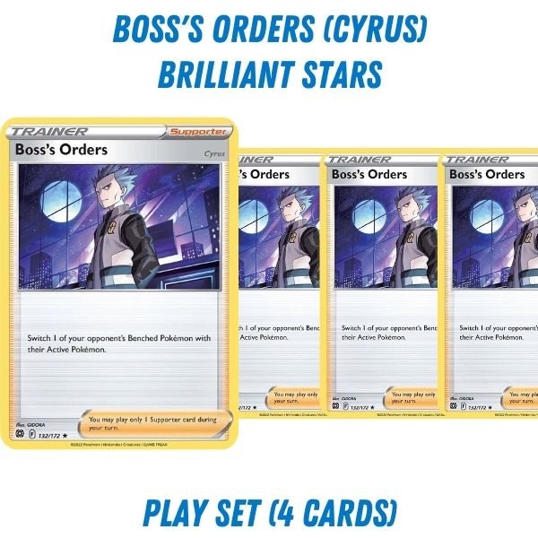 PokŽmon TCG Trainer Playset - Boss's Orders (Cyrus) (Brilliant Stars)