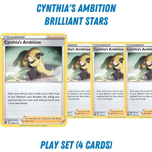 PokŽmon TCG Trainer Playset - Cynthia's Ambition (Brilliant Stars)