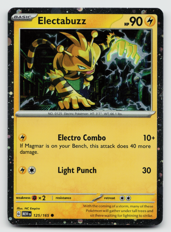 Scarlet & Violet 151 - 125/165 Electabuzz Common (Cosmos Holofoil Promo)
