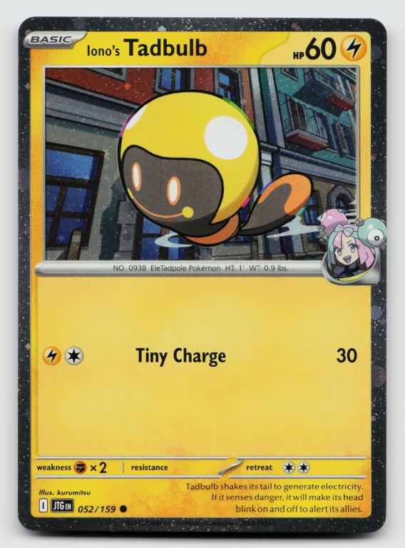 Scarlet & Violet Journey Together - 052/159 Iono's Tadbulb Common (Cosmos Holofoil Promo)