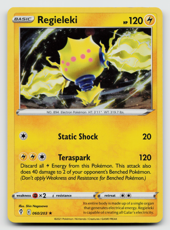 Sword & Shield Evolving Skies - 060/203 Regieleki Holo Rare (Holofoil Promo)