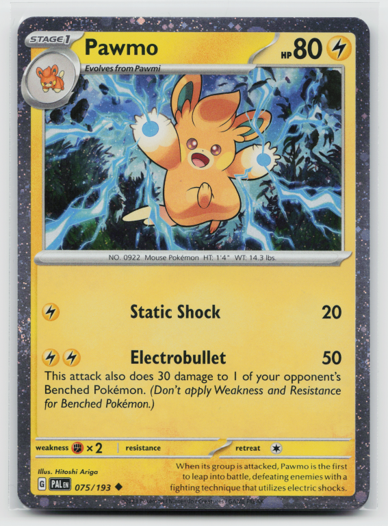 Scarlet & Violet Paldea Evolved - 075/193 Pawmo Uncommon (Cosmos Holofoil Promo)