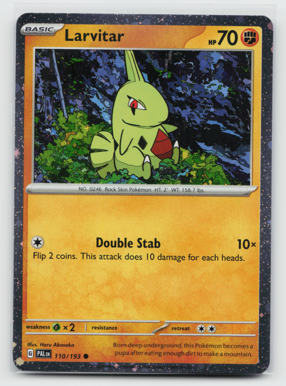Scarlet & Violet Paldea Evolved - 110/193 Larvitar Common (Cosmos Holofoil Promo)