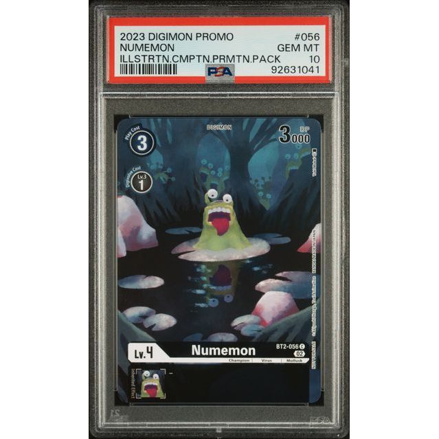 Digimon Card Game - Numemon BT2-056 (Illustration Competition Promo Pack) - PSA 10 (GEM MINT)