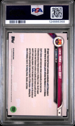 2024-25 Topps Now Fc Barcelona #1 Yamal/Scott PSA 10