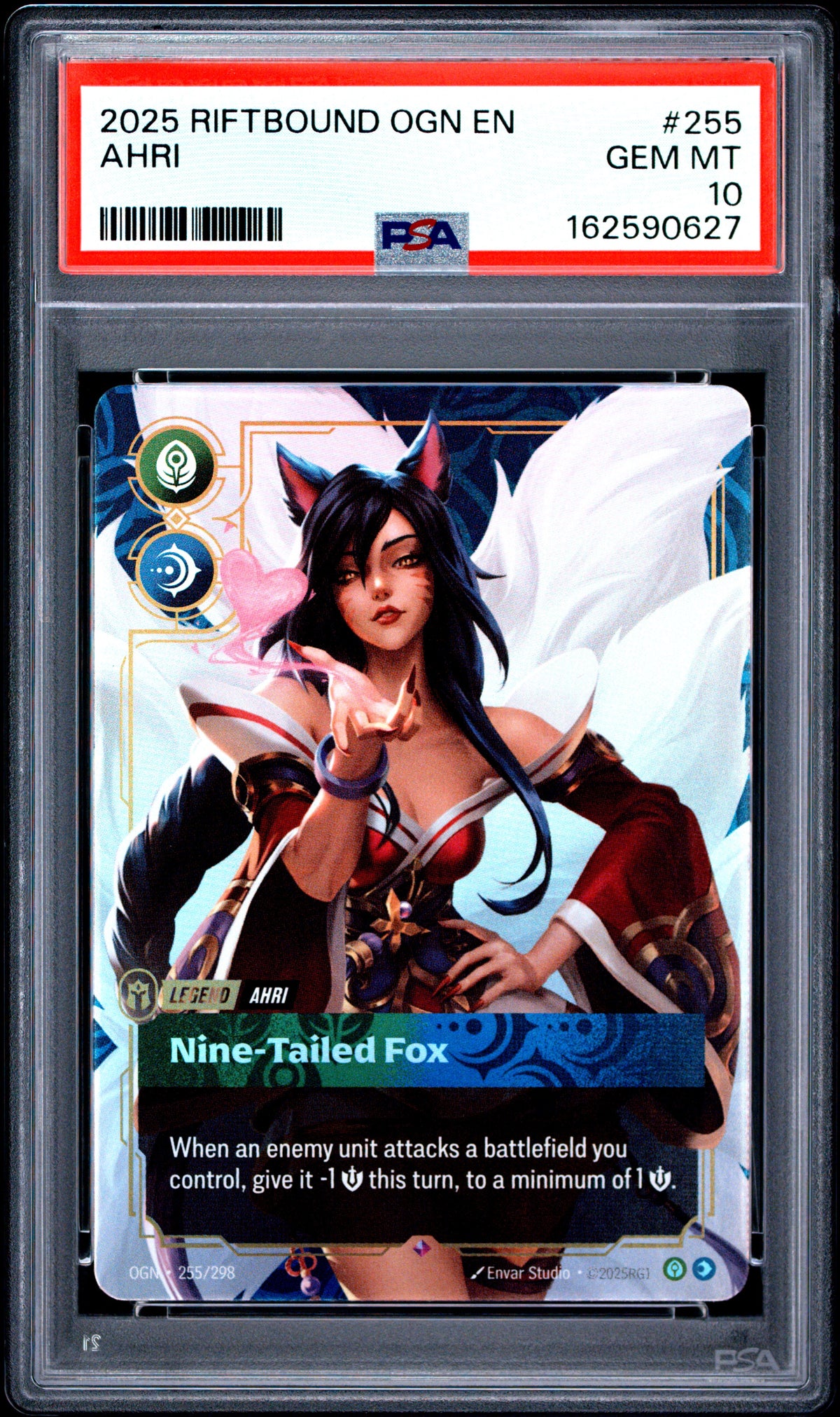 2025 RIFTBOUND: LEAGUE OF LEGENDS OGN-ORIGINS #255 AHRI
