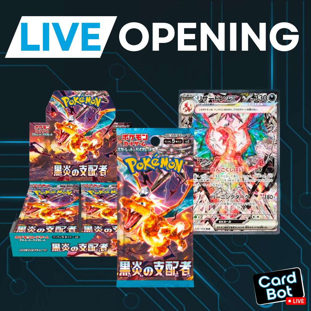 LIVE OPENING - Pokémon TCG Ruler of the Black Flame (Japanese)