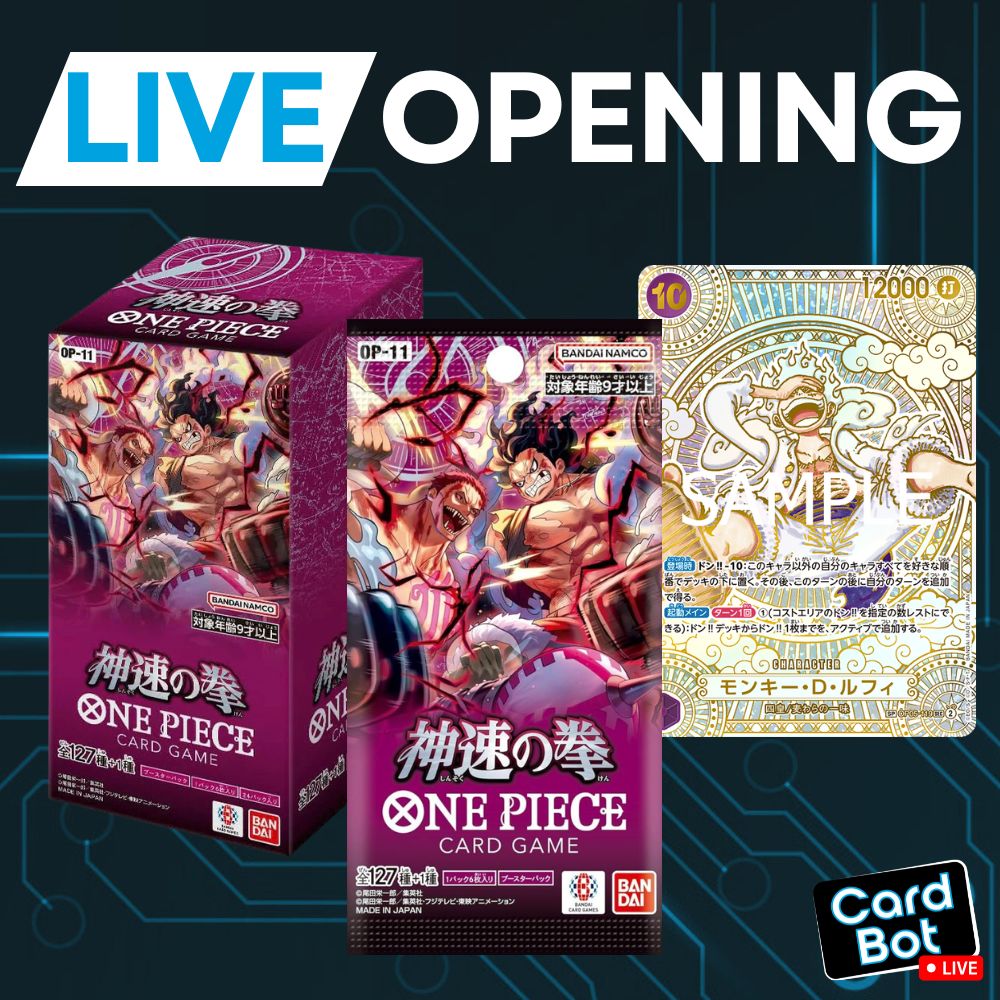 LIVE OPENING - One Piece Card Game A Fist Of Divine Speed OP-11 (Japanese)