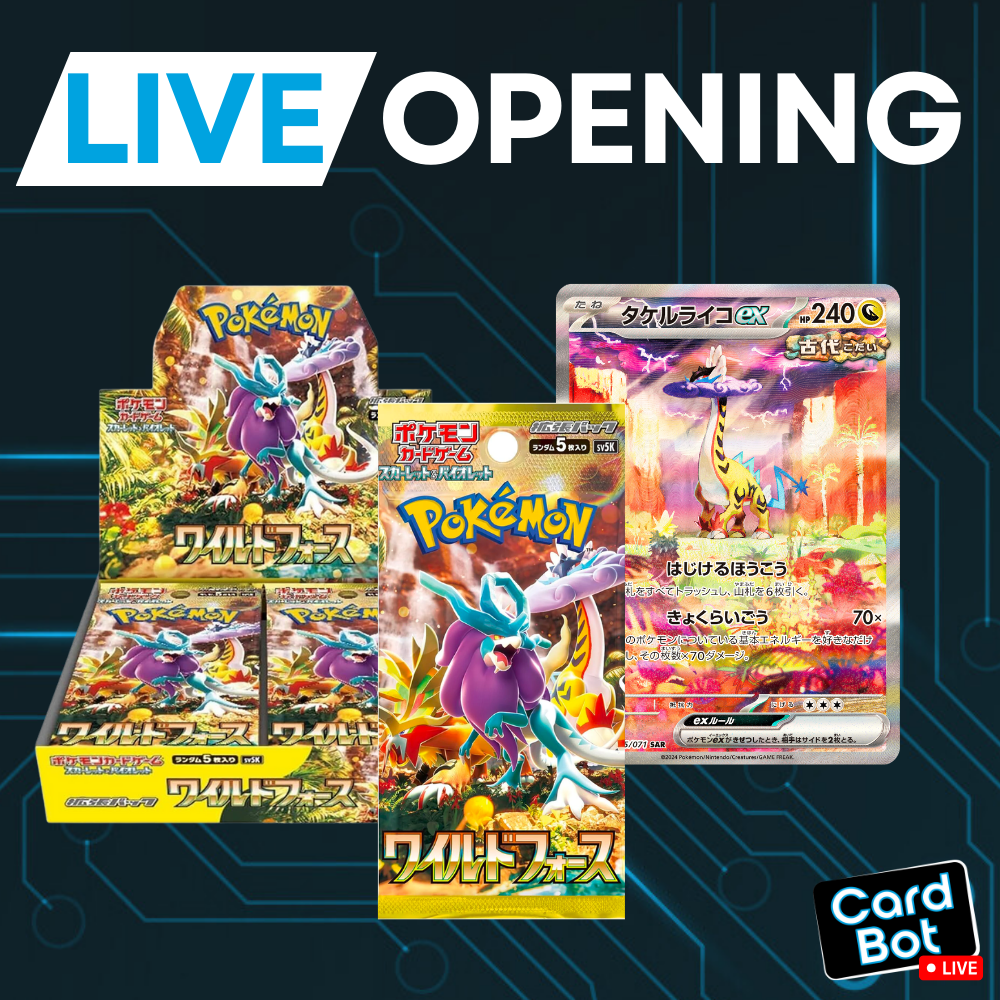 LIVE OPENING - Pokémon TCG Wild Force (Japanese)