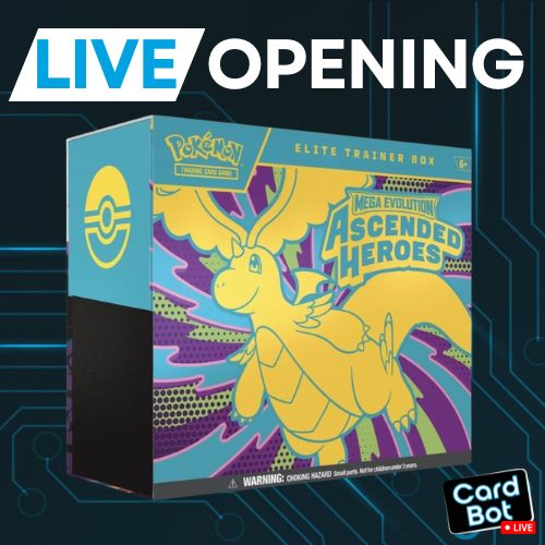 LIVE OPENING - Ascended Heroes ETB - LIMIT 1 EACH