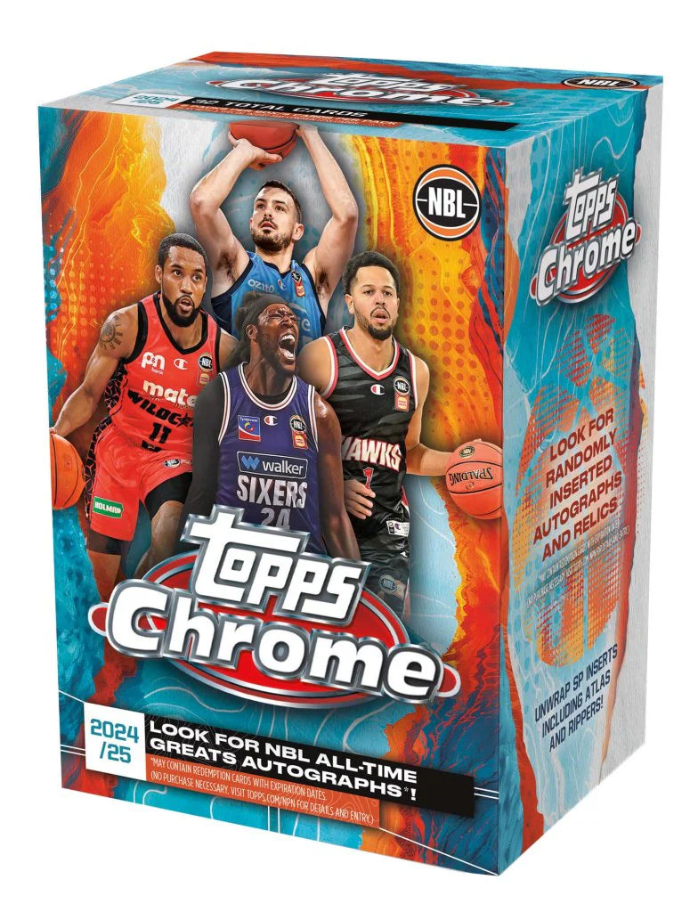 2024-25 Topps Chrome NBL Basketball Blaster Box