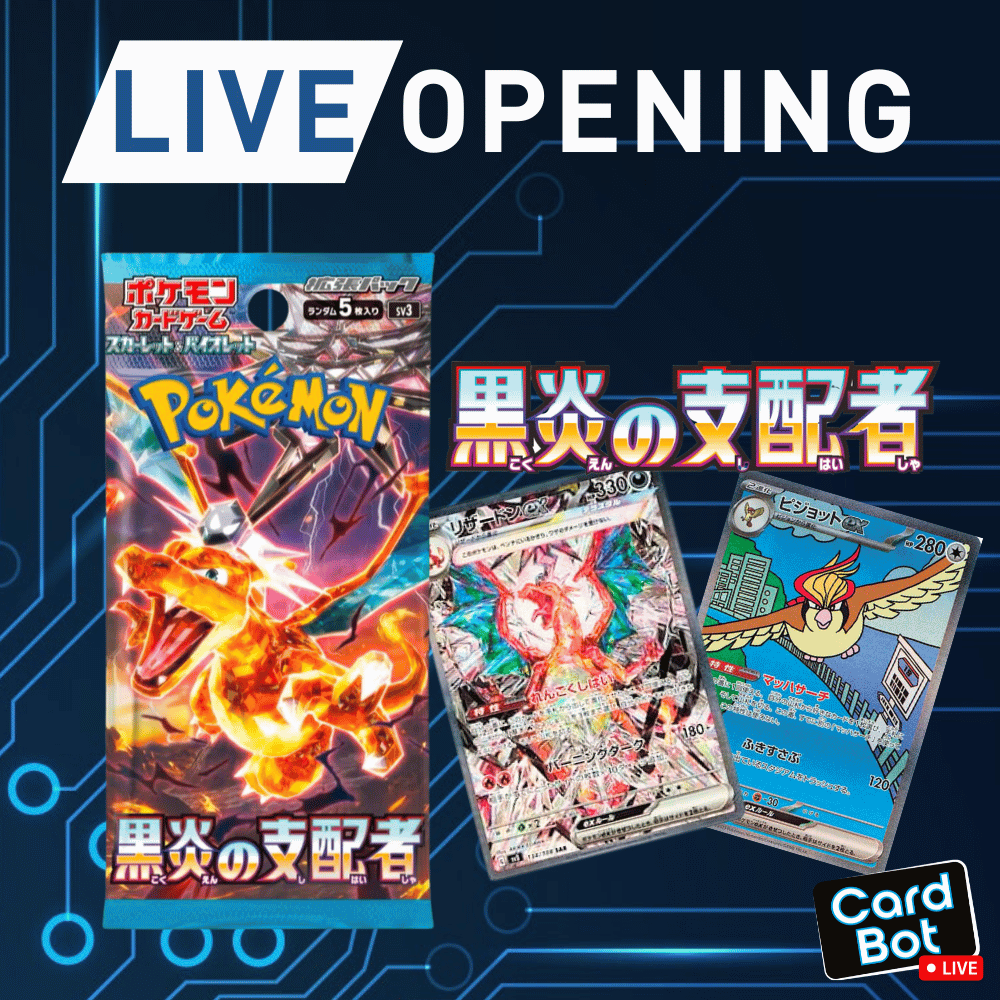 LIVE OPENING - Pokémon TCG Ruler of the Black Flame Booster Pack (Japanese)