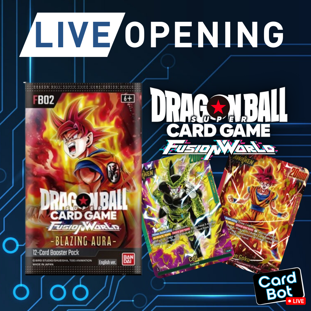 LIVE OPENING - Dragon Ball Super Fusion World Blazing Aura FB02 Booster Pack