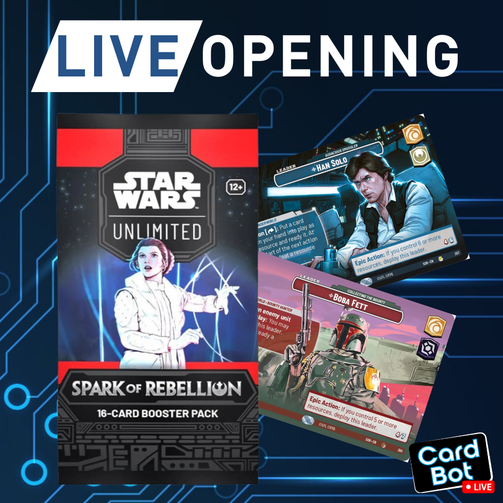 LIVE OPENING - Star Wars Unlimited Spark of Rebellion Booster Pack