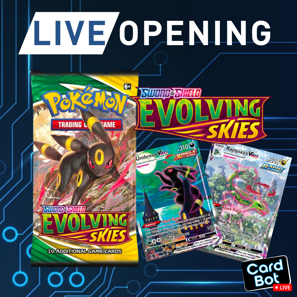 LIVE OPENING - Pokémon TCG Evolving Skies Booster Pack