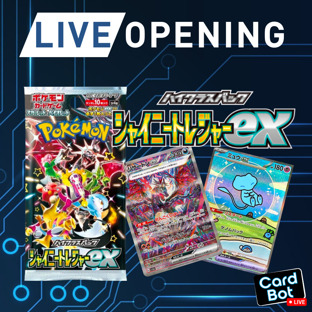 LIVE OPENING - Pokémon TCG Shiny Treasure ex Booster Pack (Japanese)