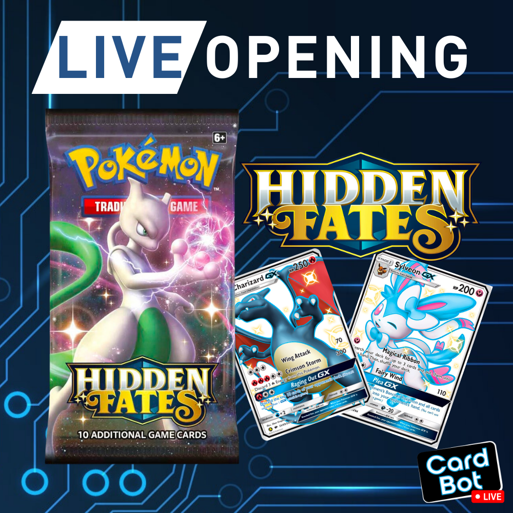 LIVE OPENING - Pokémon TCG Hidden Fates Booster Pack