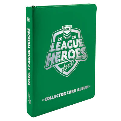 2026 NRL League Heroes Vinyl Album + 2 Packs