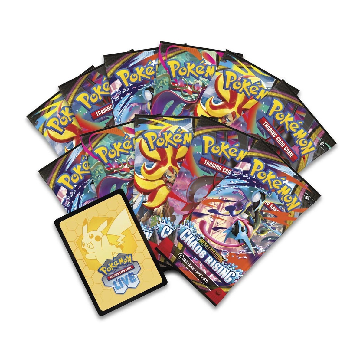 Pokemon TCG: Mega Evolution Chaos Rising Elite Trainer Box Acrylic Bundle