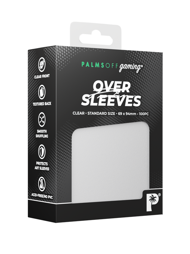 Palms Off Gaming - Premium Over Sleeves - Standard Size - Clear