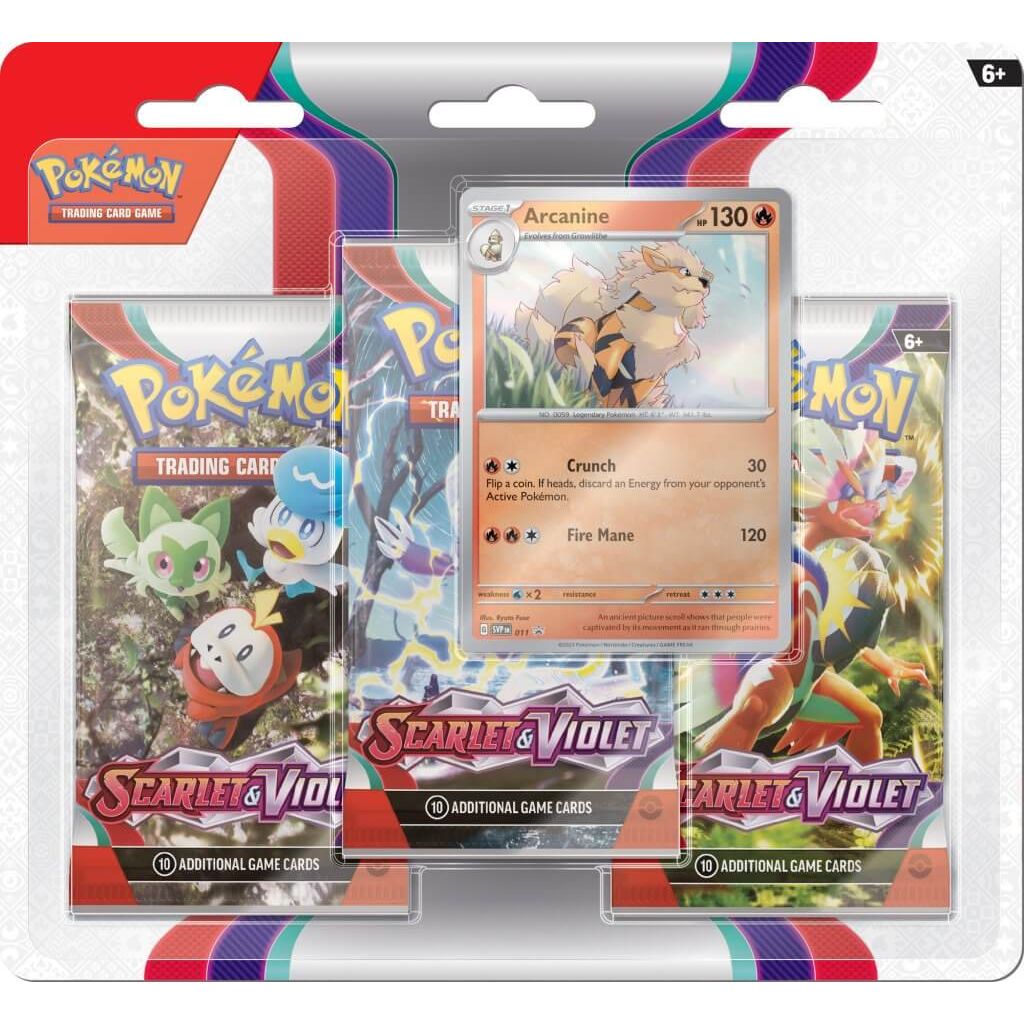 Pokémon TCG: Scarlet & Violet Three Booster Blister Pack