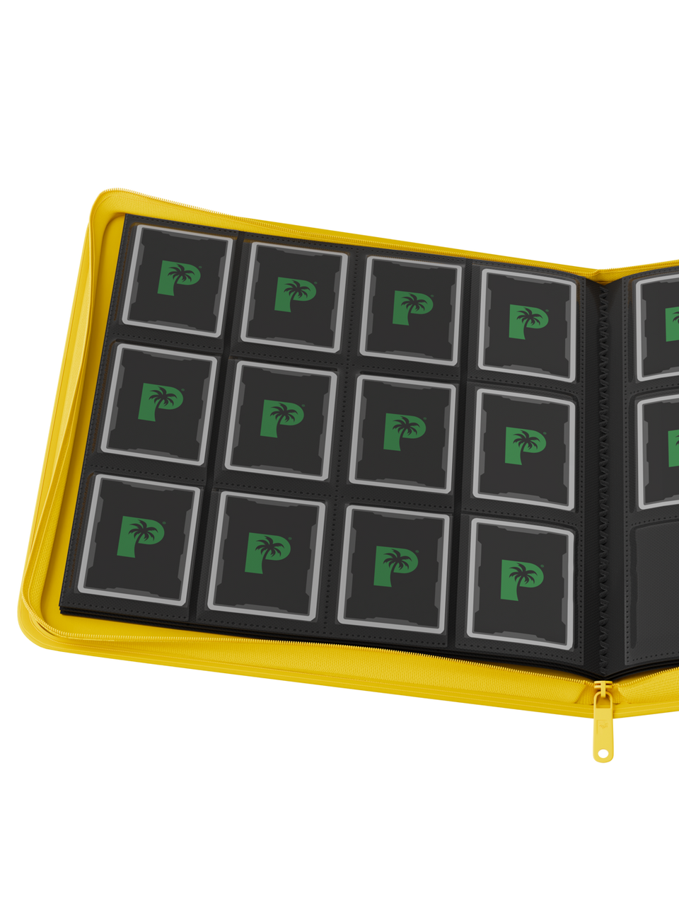 Palms Off Gaming STEALTH 12 Pocket Zip Trading Card Binder - Yellow