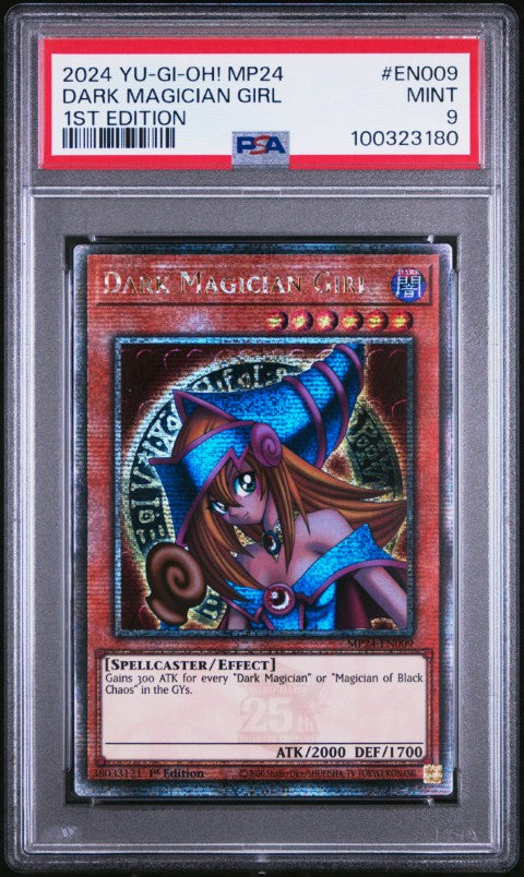 2024 Yu-Gi-Oh! Mp24-25th Anniversary Tin: Dueling Mirrors #EN009 Dark Magician Girl 1st Edition PSA 9