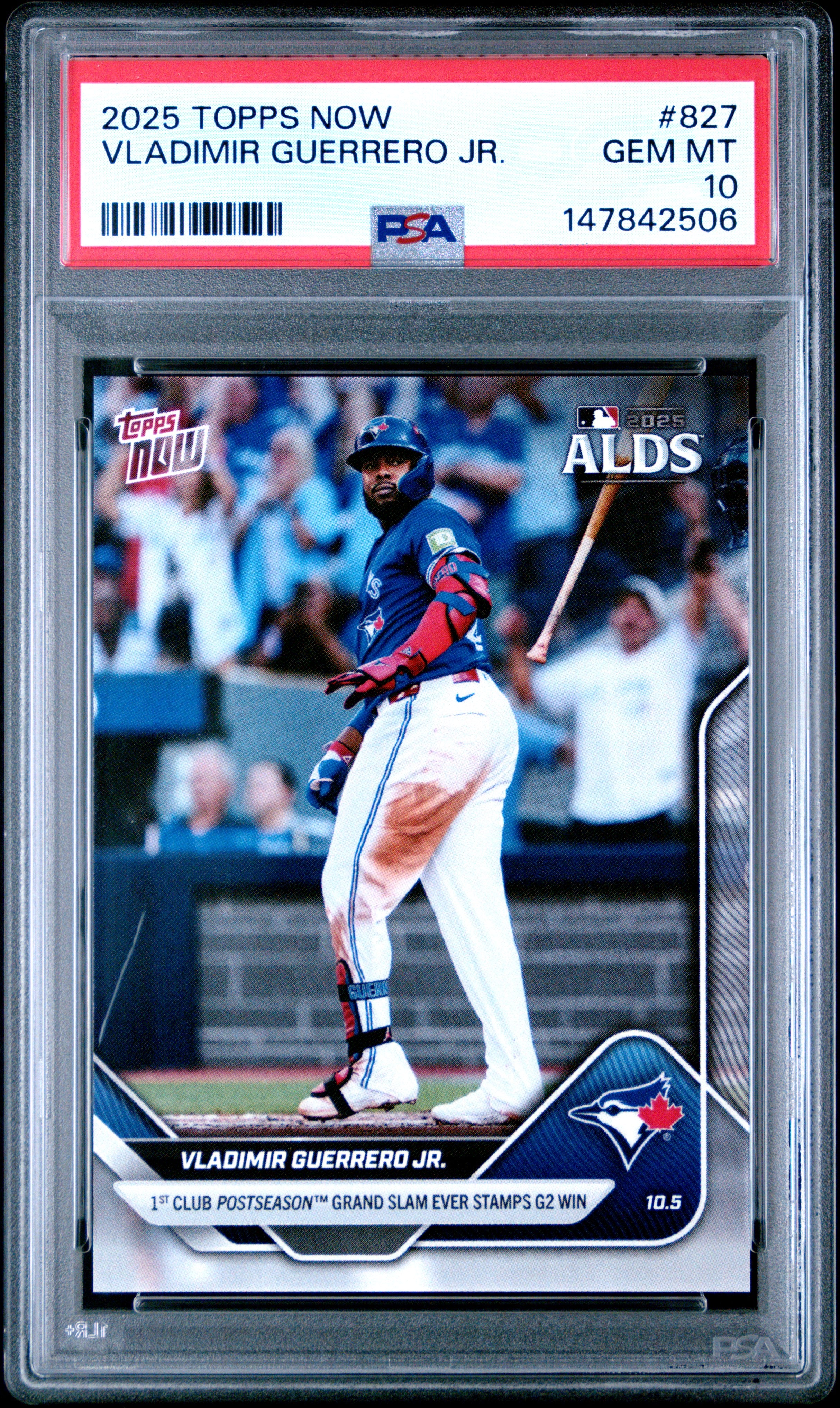 2025 Topps Vladimir Guerrero Jr. 827 Topps Now PSA 10