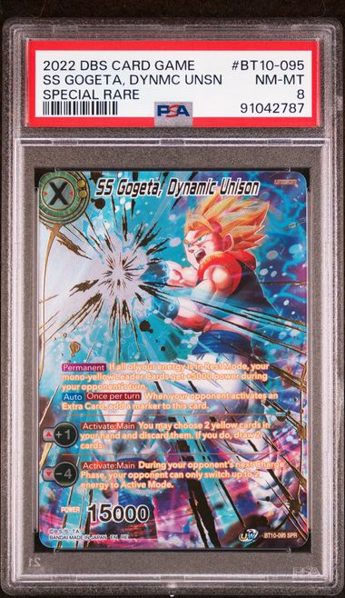 Dragon Ball Super Card Game - SS Gogeta, Dynamic Unison BT10-095 - PSA 8 (NM-MT)