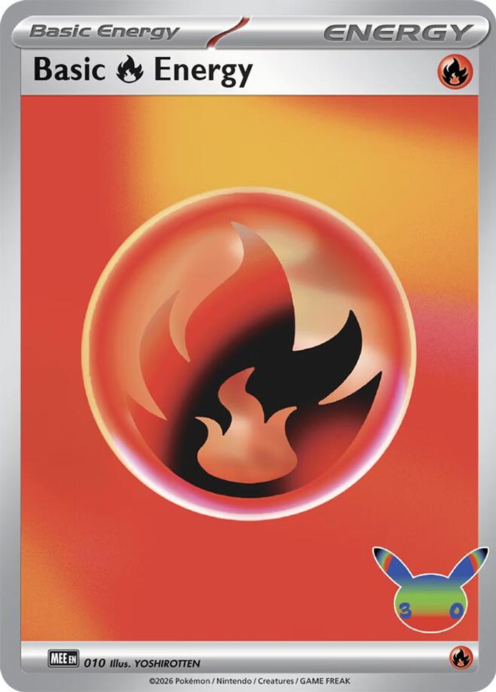 30th Celebration - 010 Basic Fire Energy (Holofoil)