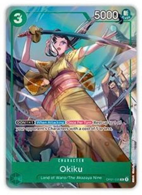 One Piece Card Game - OP01-035 Okiku (Bandai Fest Collection Alternate Art Promo)