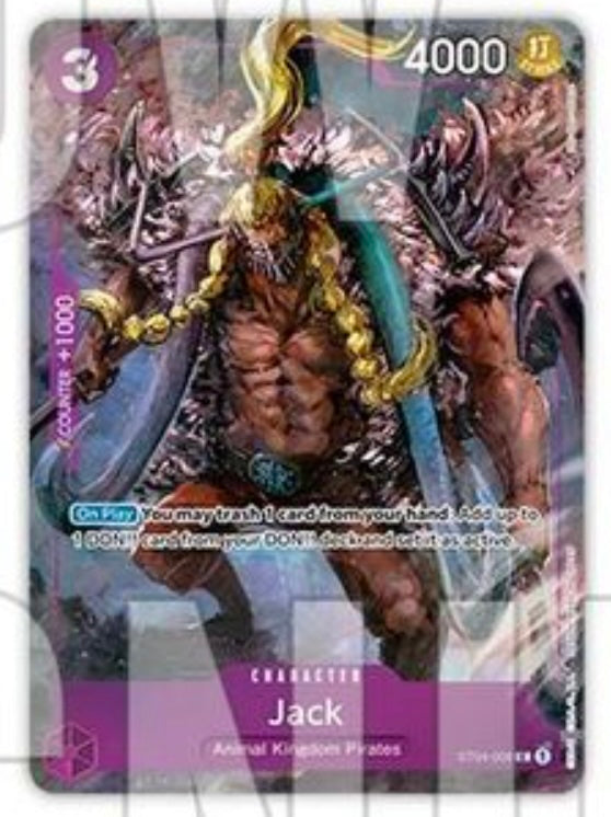 One Piece Card Game - ST04-008 Jack (Bandai Fest Collection Alternate Art Promo)