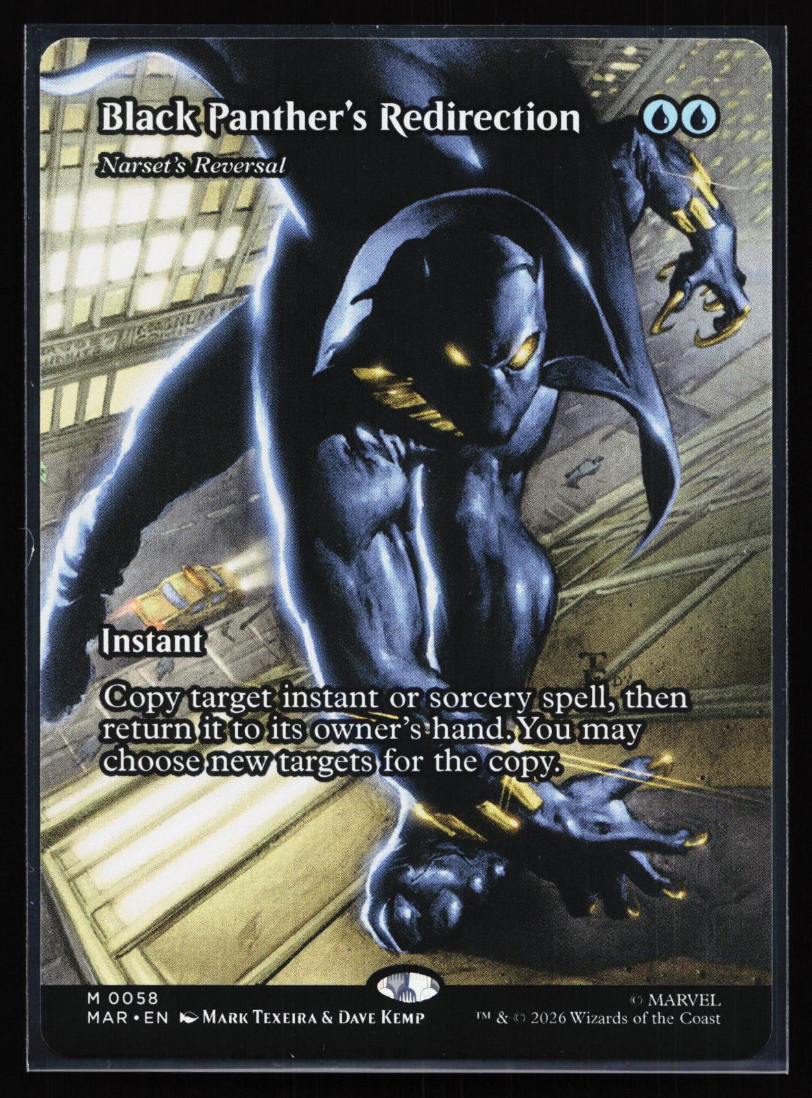 Marvel Universe Eternal-Legal 58 Black Panther's Redirection - Narset's Reversal (Borderless)
