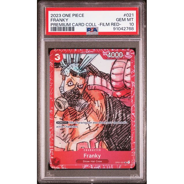 2023 One Piece Premium Card Collection -FILM RED- #021 Franky PSA 10