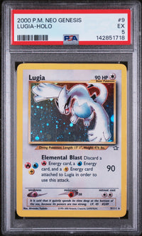 2000 Pokemon Lugia Holo 9/111 Neo Genesis PSA 5