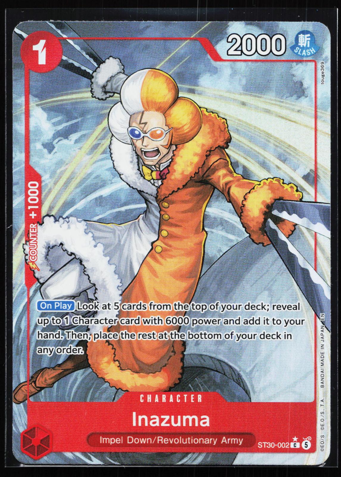 Starter Deck EX: Luffy & Ace ST30-002 Inazuma (Full Art) Common