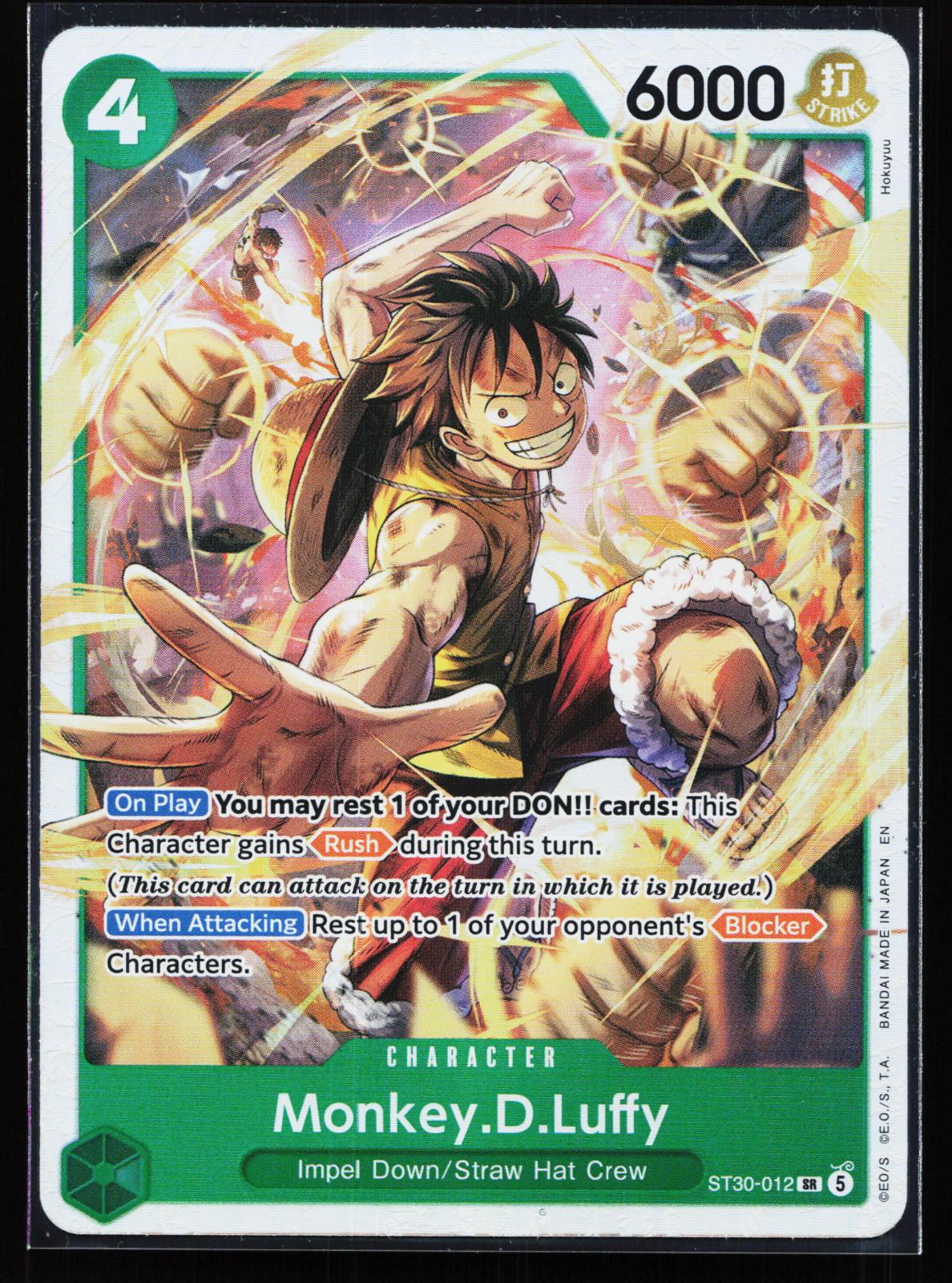 Starter Deck EX: Luffy & Ace ST30-012 Monkey.D.Luffy Super Rare